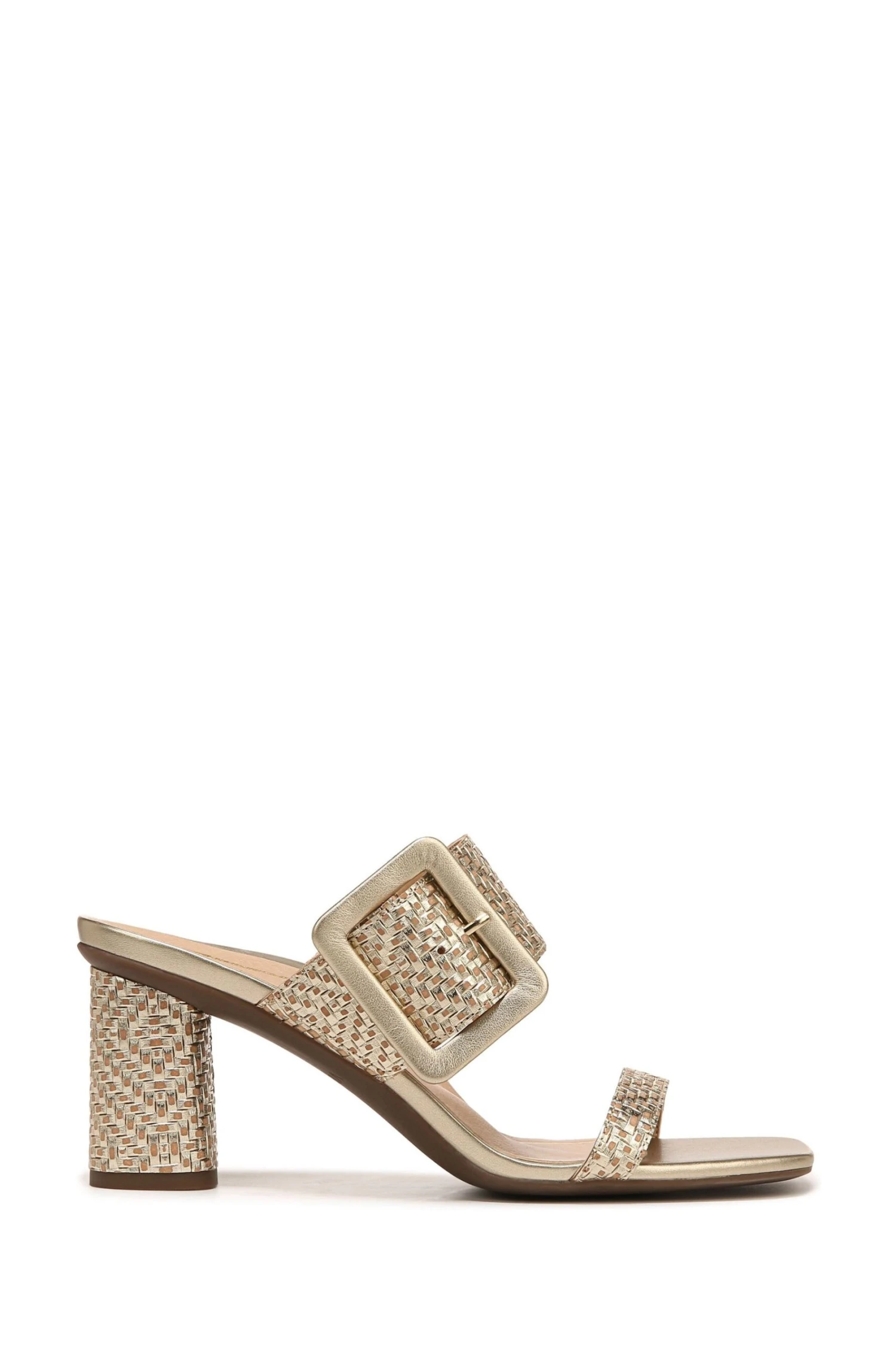 Vionic Gold Tone Tumbled Leather Brookell Slides 3 Vionic Gold Tone Tumbled Leather Brookell Slides