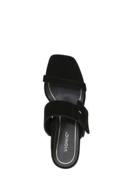 Vionic Black Suede Brookell Slides 12 Vionic Black Suede Brookell Slides -Vionic 241255s5