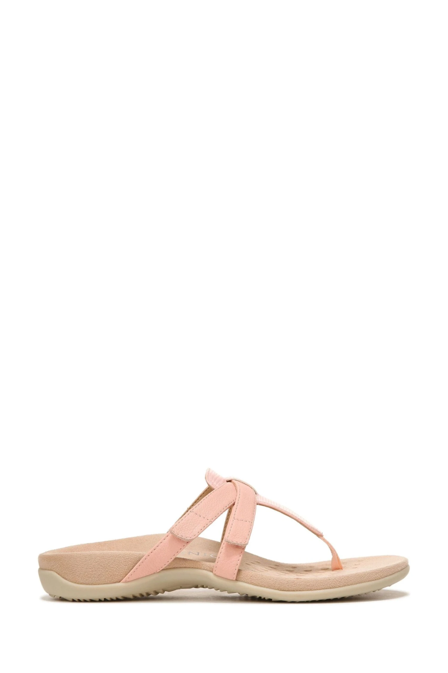 Vionic Pink Wavy Synthetic Leather Karley Slides 3 Vionic Pink Wavy Synthetic Leather Karley Slides