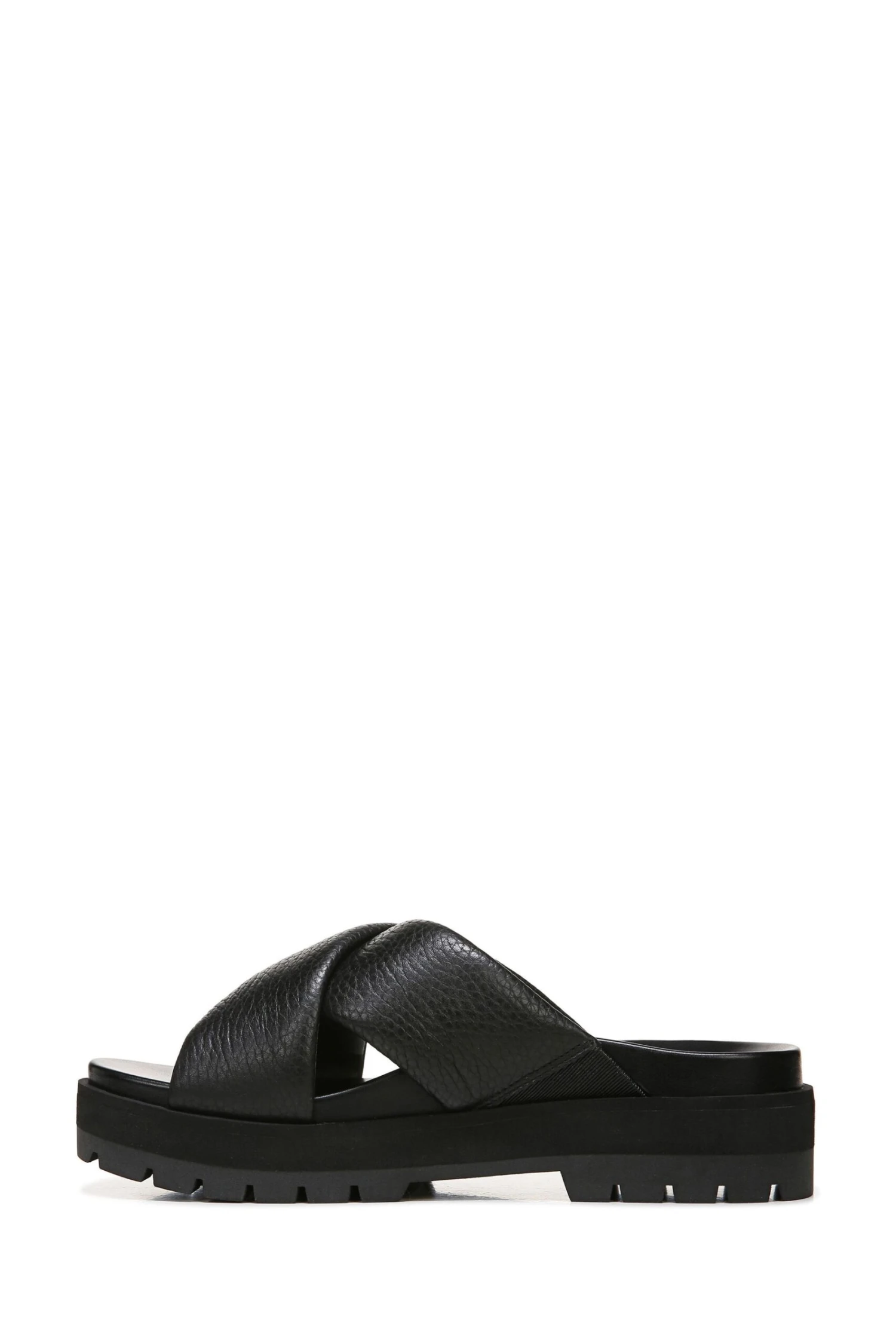 Vionic Black Tumbled Leather Vesta Slides 4 Vionic Black Tumbled Leather Vesta Slides - Image 2
