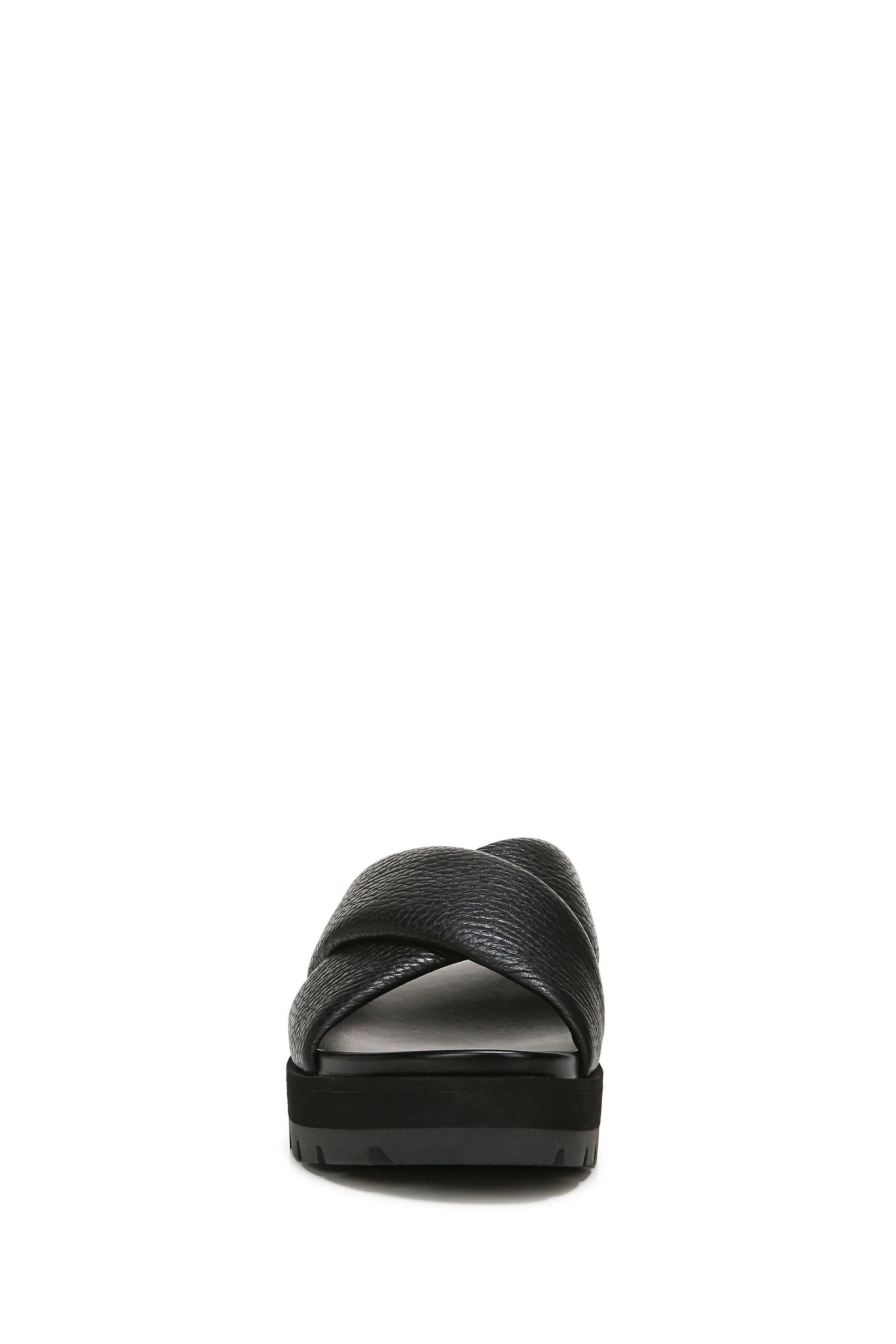Vionic Black Tumbled Leather Vesta Slides 5 Vionic Black Tumbled Leather Vesta Slides - Image 3