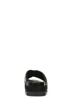 Vionic Black Tumbled Leather Vesta Slides 11 Vionic Black Tumbled Leather Vesta Slides -Vionic 371318s4