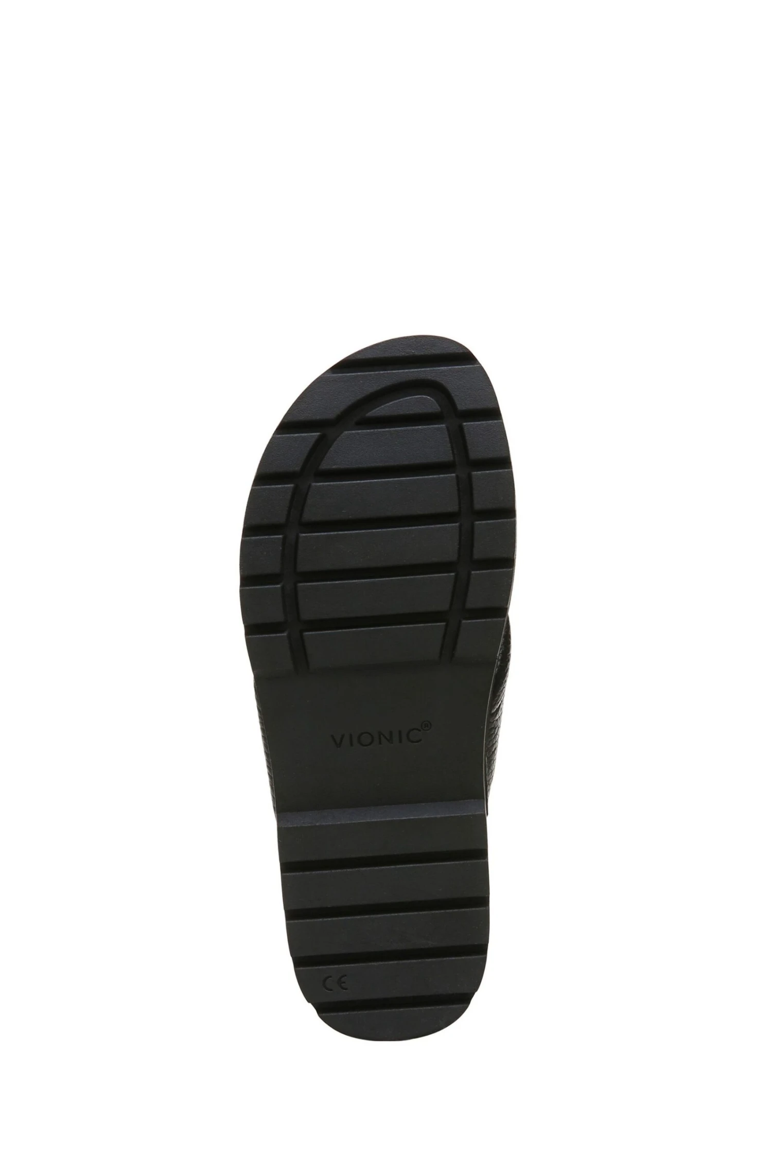 Vionic Black Tumbled Leather Vesta Slides 8 Vionic Black Tumbled Leather Vesta Slides - Image 6
