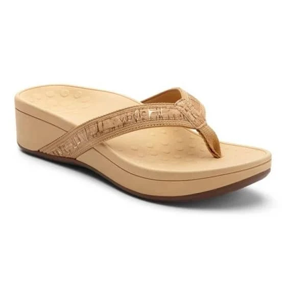 Vionic Women's Hightide Platform Sandal Gold Cork 3 Vionic Women's Hightide Platform Sandal Gold Cork