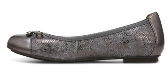 Vionic Women's Minna Ballet Flat Pewter 6 Vionic Women's Minna Ballet Flat Pewter - Image 4