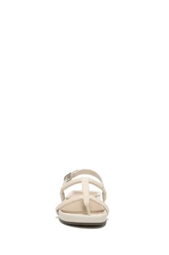 Vionic Cream Tumbled Leather Adley Sandals 10 Vionic Cream Tumbled Leather Adley Sandals -Vionic 413127s3