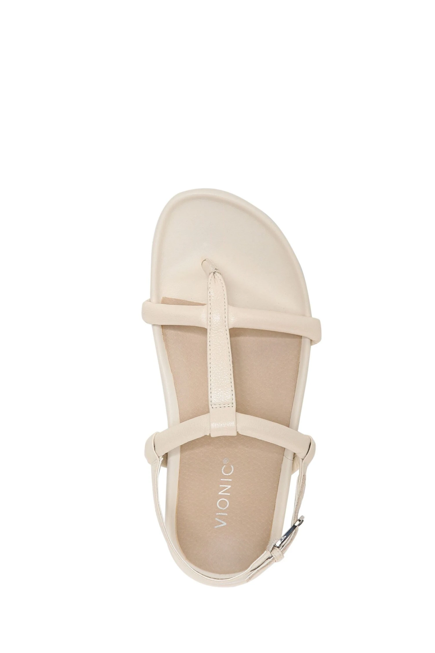 Vionic Cream Tumbled Leather Adley Sandals 7 Vionic Cream Tumbled Leather Adley Sandals - Image 5