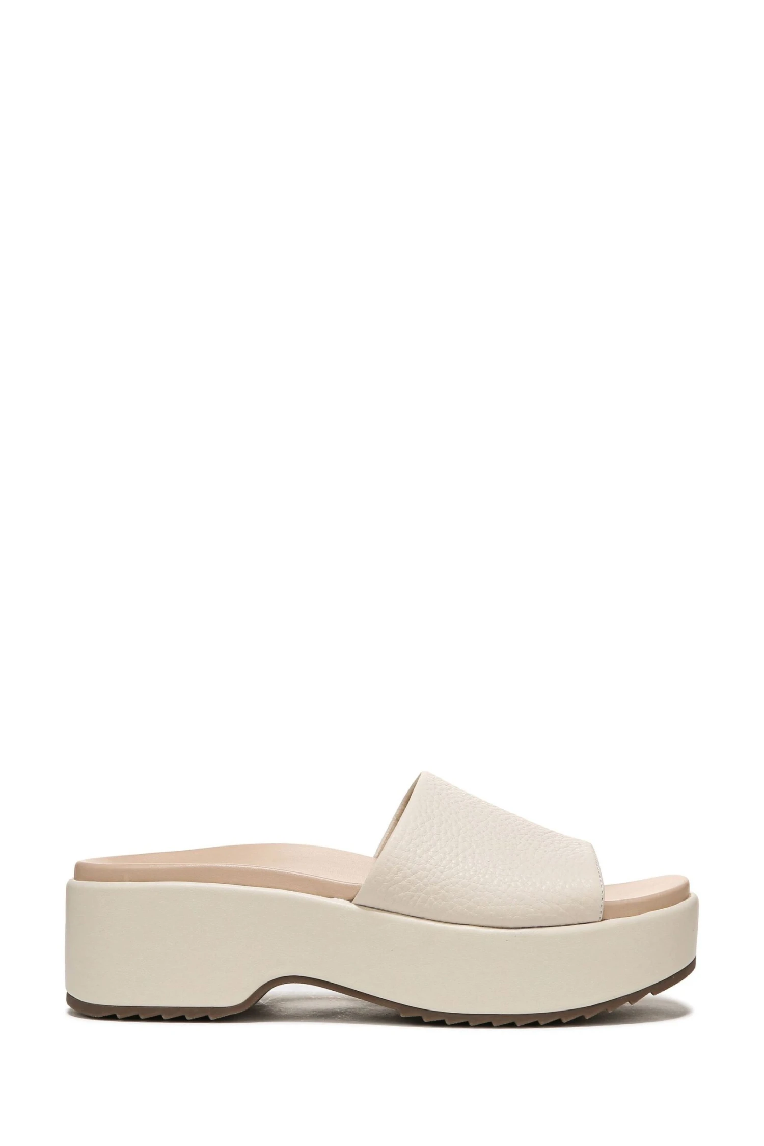 Vionic Cream Tumbled Leather Trista Slides 3 Vionic Cream Tumbled Leather Trista Slides