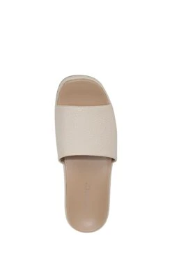 Vionic Cream Tumbled Leather Trista Slides 12 Vionic Cream Tumbled Leather Trista Slides -Vionic 417939s5