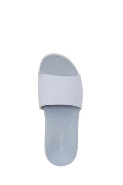 Vionic Val Blue Haze Suede Slides -Vionic 435659s5