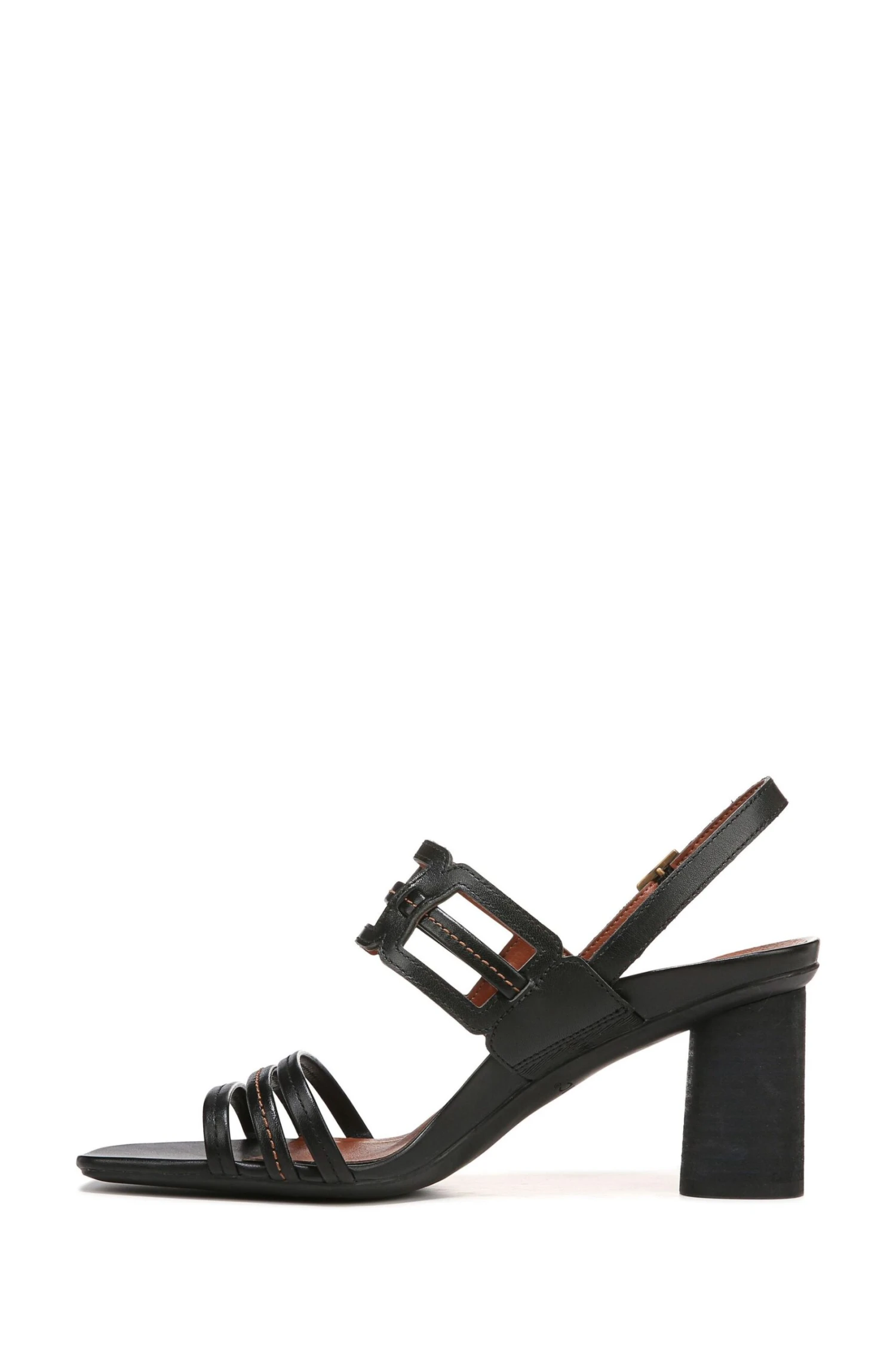 Vionic Black Leather Zaphira Heeled Sandals 4 Vionic Black Leather Zaphira Heeled Sandals - Image 2