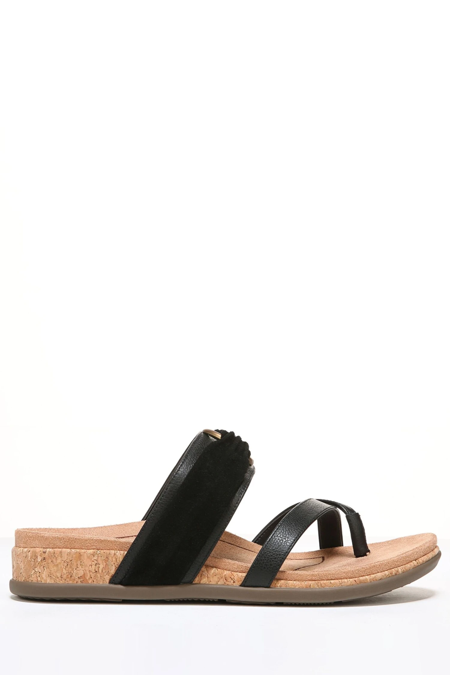 Vionic Black Leather Suede Landyn Sandals 3 Vionic Black Leather Suede Landyn Sandals