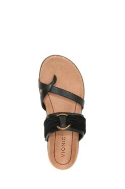 Vionic Black Leather Suede Landyn Sandals 12 Vionic Black Leather Suede Landyn Sandals -Vionic 451972s5