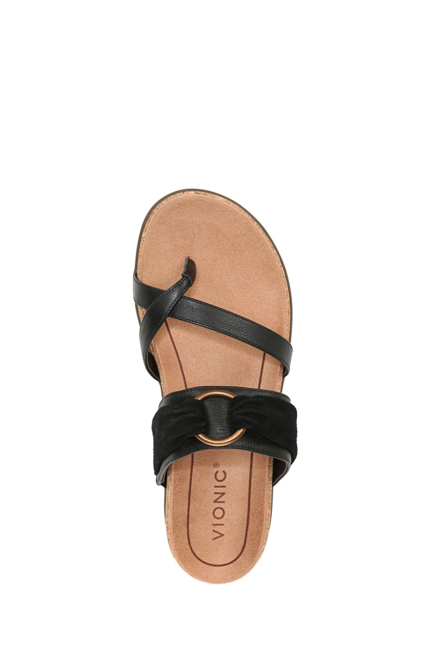 Vionic Black Leather Suede Landyn Sandals 7 Vionic Black Leather Suede Landyn Sandals - Image 5