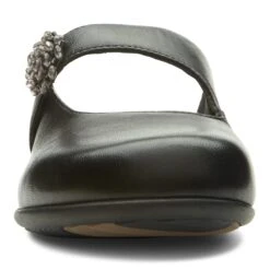 Vionic Black Womens Mules Sz 5 -Vionic 474joan blk vif