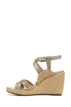 Vionic Gold Tumbled Leather Bonita Sandals -Vionic 520131s2