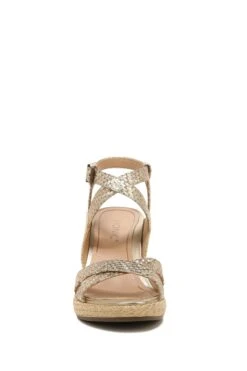 Vionic Gold Tumbled Leather Bonita Sandals -Vionic 520131s3