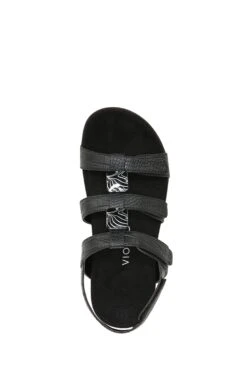 Vionic Amber Crocodile Black Sandals -Vionic 549678s4