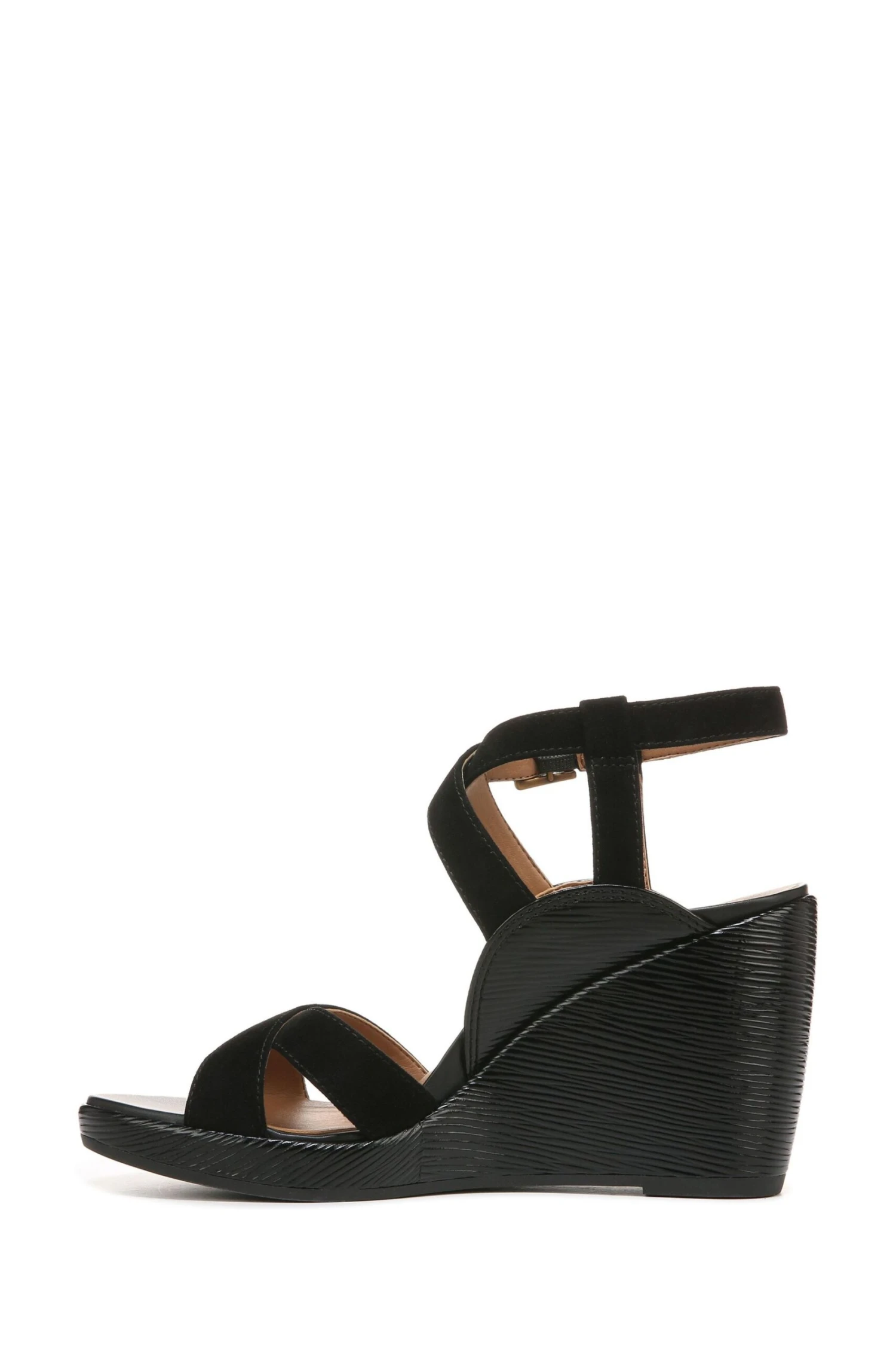Vionic Black Suede Bonita Sandals 4 Vionic Black Suede Bonita Sandals - Image 2