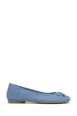 Vionic Blue Shadow Suede Callisto Ballerina