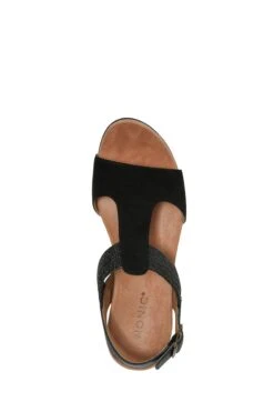 Vionic Black Suede Kaytie Sandals 12 Vionic Black Suede Kaytie Sandals -Vionic 575995s5