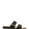 Vionic Black Linen Brandie Slides 1 Vionic Black Linen Brandie Slides -Vionic 591406s