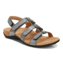 Vionic Women's Amber Sandals Black Metallic -Vionic 5 34 3