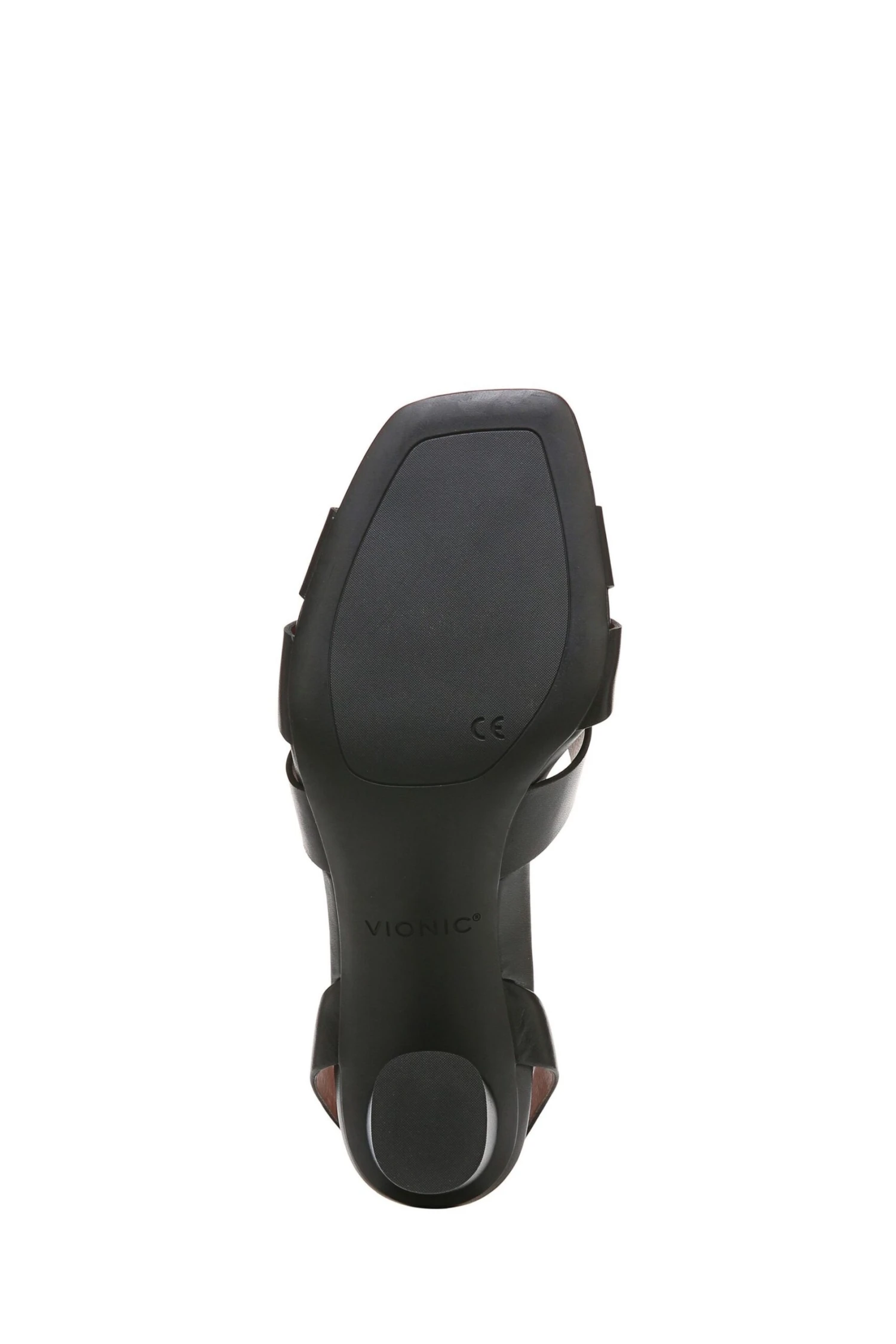 Vionic Black Marrin Leather Heeled Sandals 6 Vionic Black Marrin Leather Heeled Sandals - Image 4