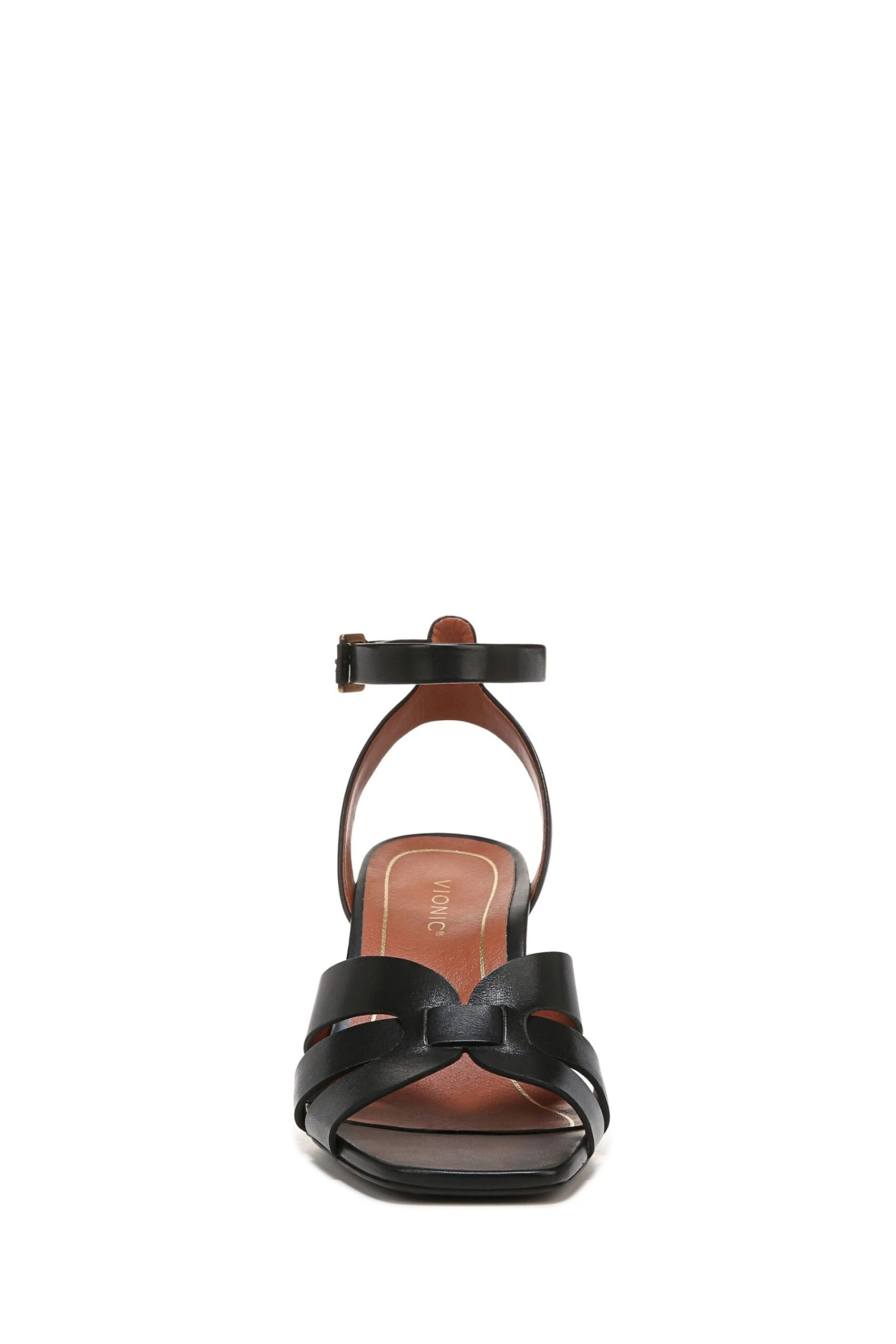 Vionic Black Marrin Leather Heeled Sandals 7 Vionic Black Marrin Leather Heeled Sandals - Image 5
