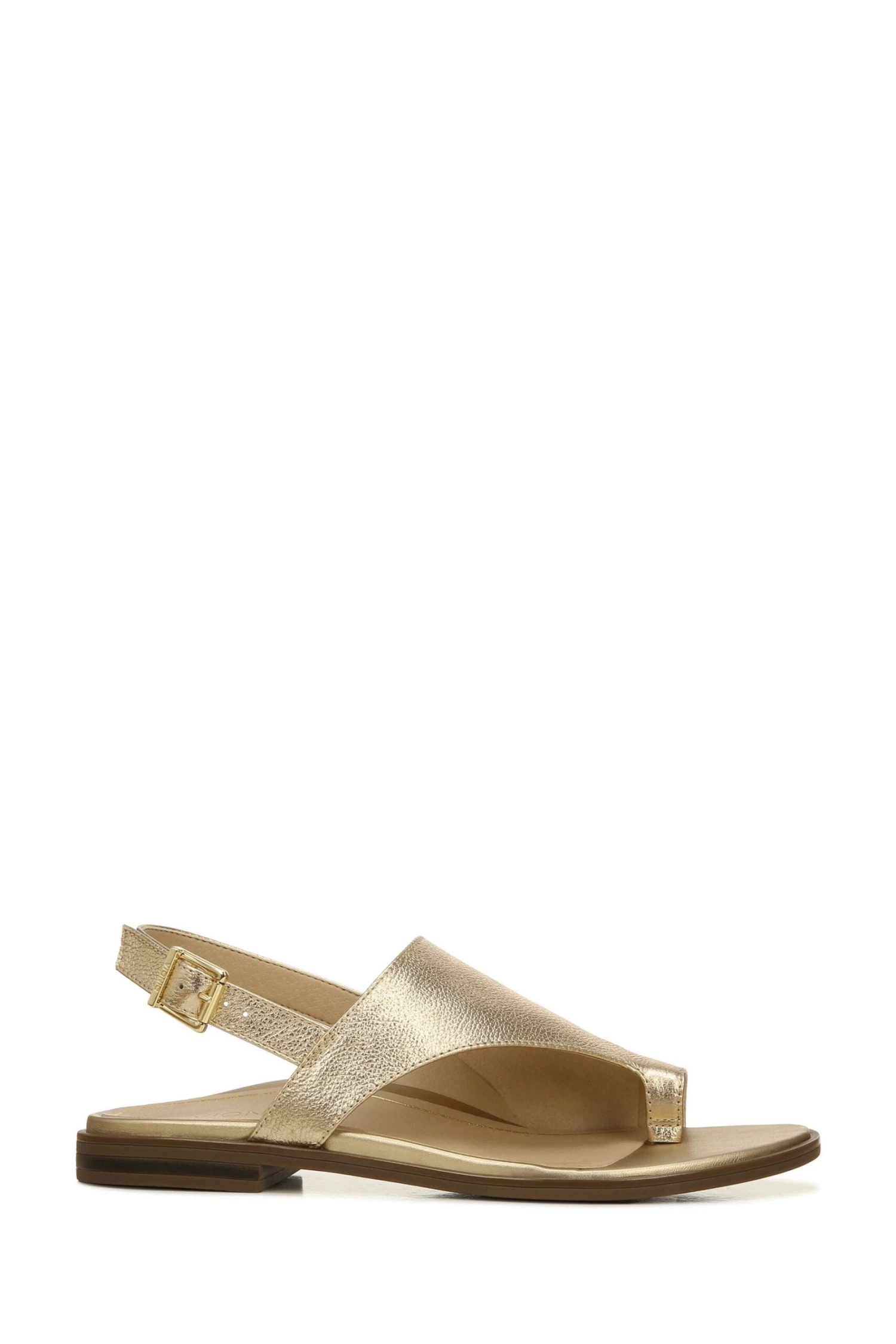 Vionic Gold Ella Tumbled Leather Sandals 3 Vionic Gold Ella Tumbled Leather Sandals
