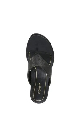 Vionic Agave Black Leather Sandals 12 Vionic Agave Black Leather Sandals -Vionic 712522s5
