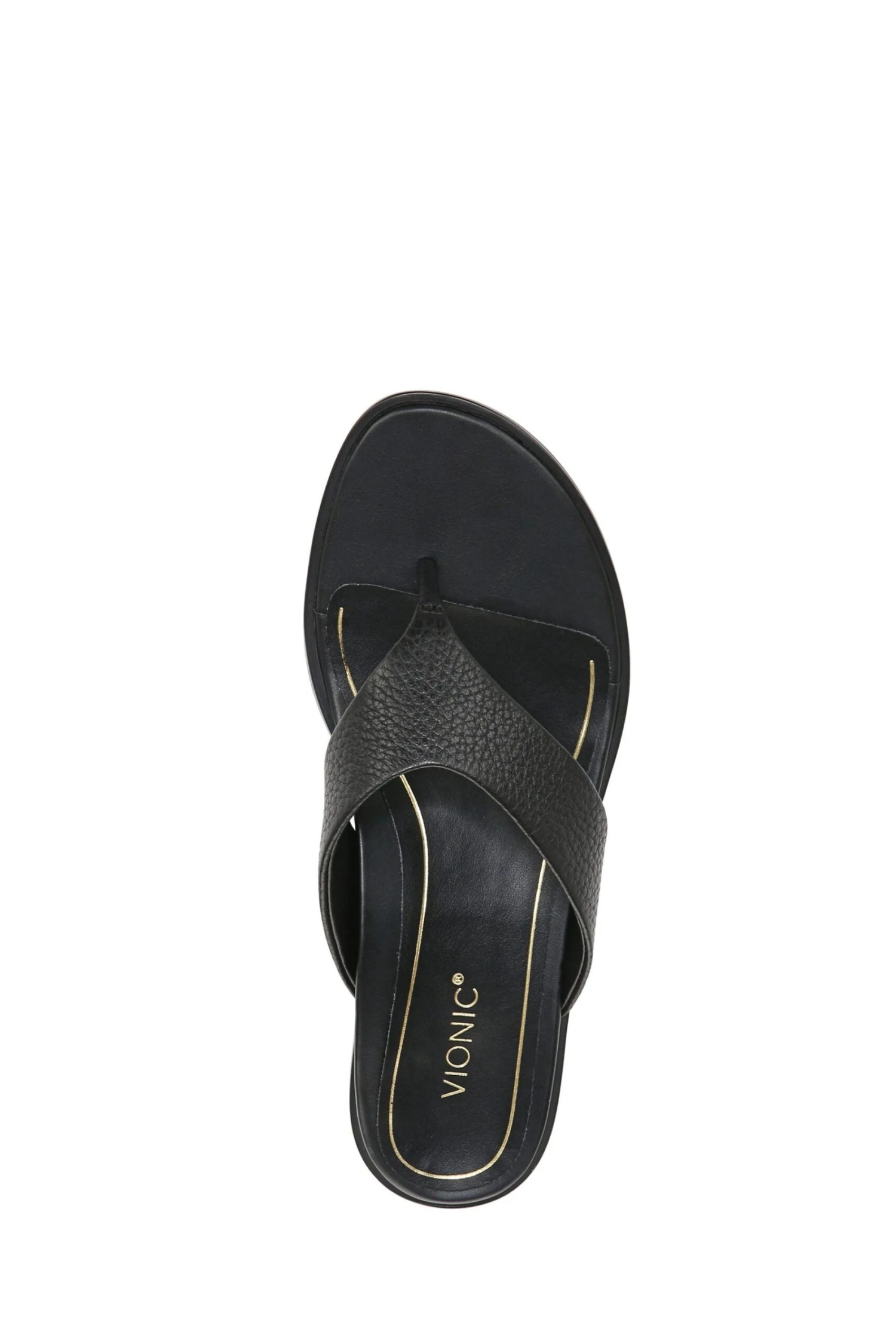 Vionic Agave Black Leather Sandals 7 Vionic Agave Black Leather Sandals - Image 5