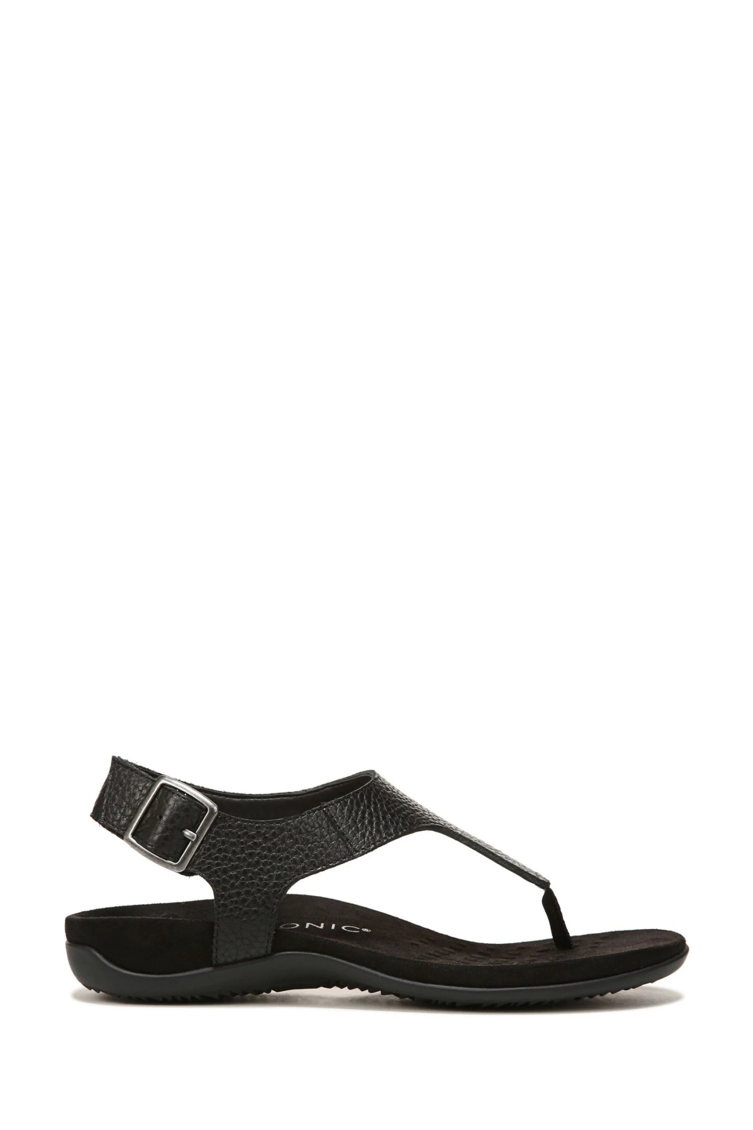 Vionic Terra Black Tumbled Leather Sandals 3 Vionic Terra Black Tumbled Leather Sandals