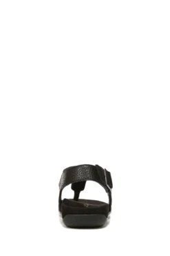 Vionic Terra Black Tumbled Leather Sandals 9 Vionic Terra Black Tumbled Leather Sandals -Vionic 712540s2