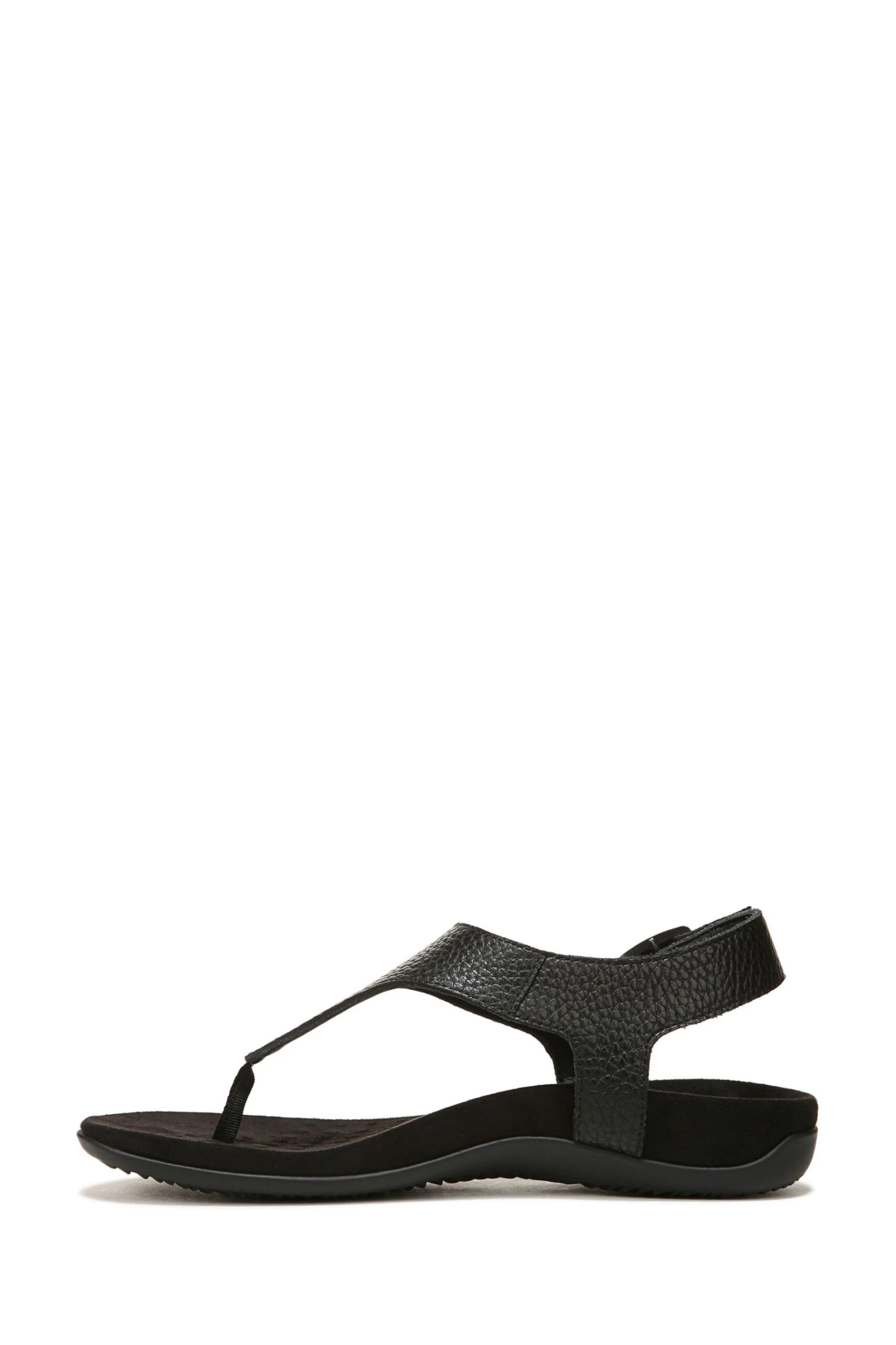 Vionic Terra Black Tumbled Leather Sandals 7 Vionic Terra Black Tumbled Leather Sandals - Image 5
