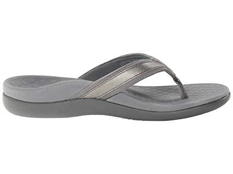 Vionic Women's Tide II Toe Post Sandals Pewter Metallic 5 Vionic Women's Tide II Toe Post Sandals Pewter Metallic - Image 3