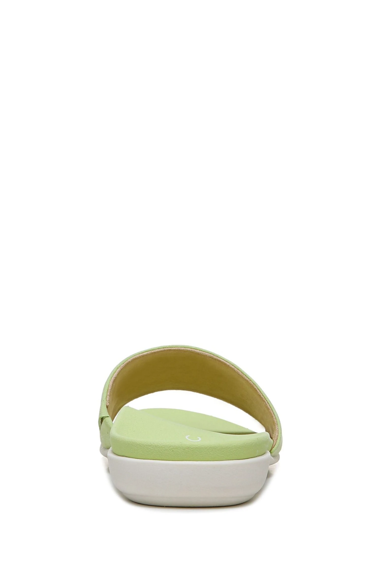 Vionic Val Pale Lime Suede Slides 6 Vionic Val Pale Lime Suede Slides - Image 4