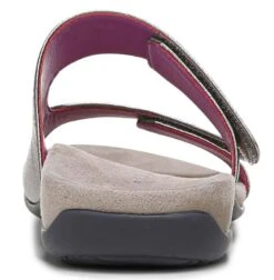 Vionic Women's Nakia Adjustable Slide Sandals Pewter Leather Metallic 15 Vionic Women's Nakia Adjustable Slide Sandals Pewter Leather Metallic -Vionic 8 2 10