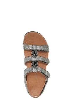 Vionic Metallic Linen Black Sandals 12 Vionic Metallic Linen Black Sandals -Vionic 907054s4