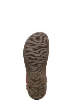 Vionic Orange Terra Clay Tumbled Leather Sandals -Vionic 931032s6