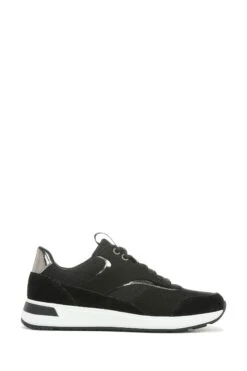 Vionic Nova Black Mesh Nubuck Lace Up Trainers