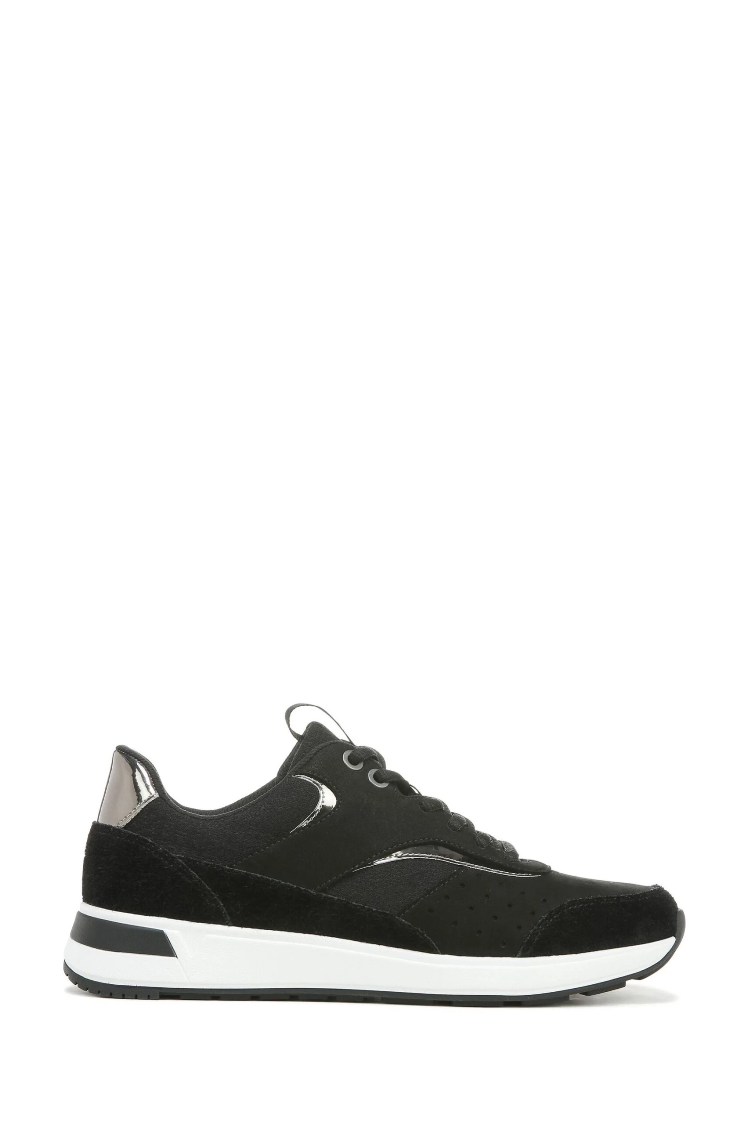 Vionic Nova Black Mesh Nubuck Lace Up Trainers 3 Vionic Nova Black Mesh Nubuck Lace Up Trainers
