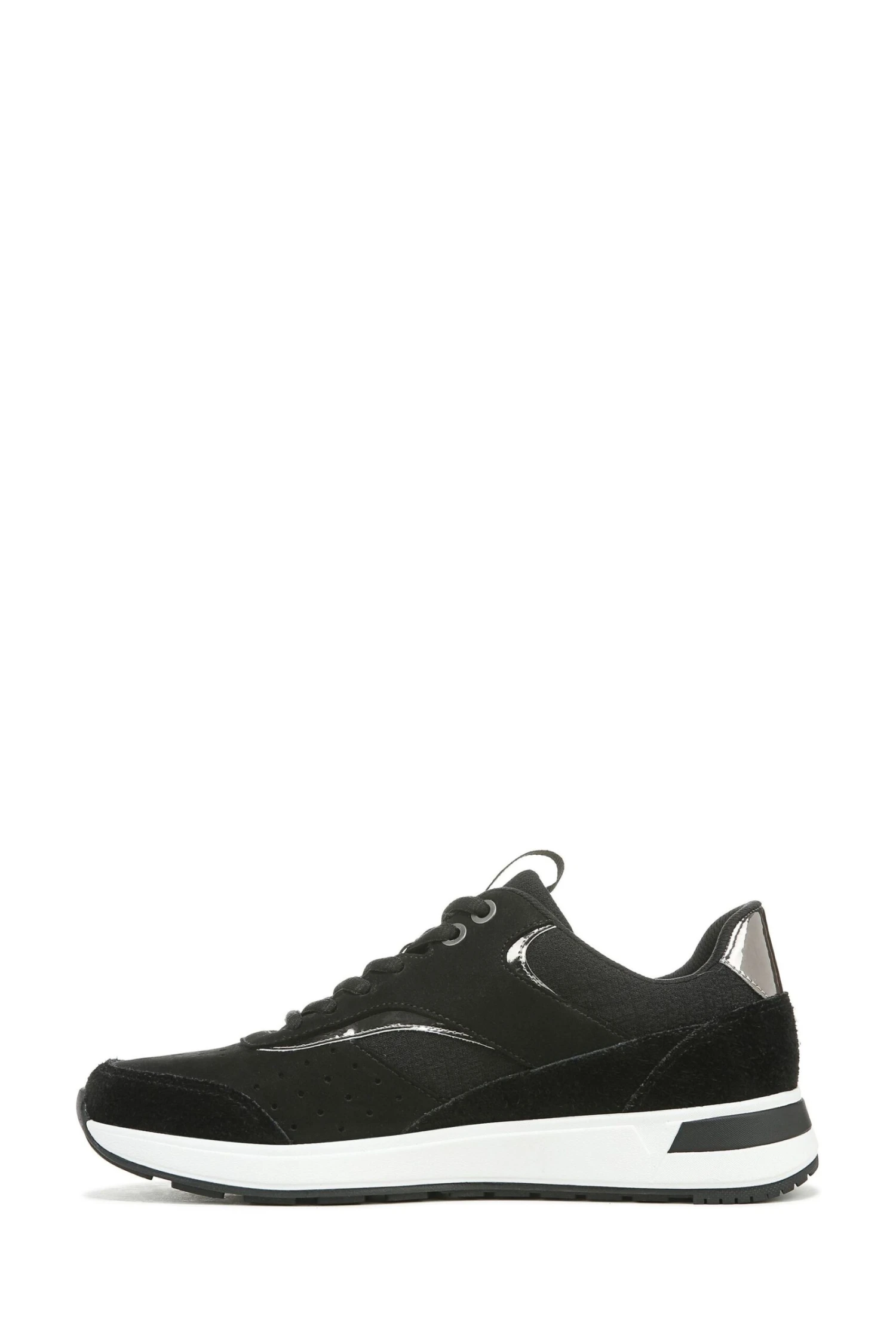 Vionic Nova Black Mesh Nubuck Lace Up Trainers 4 Vionic Nova Black Mesh Nubuck Lace Up Trainers - Image 2
