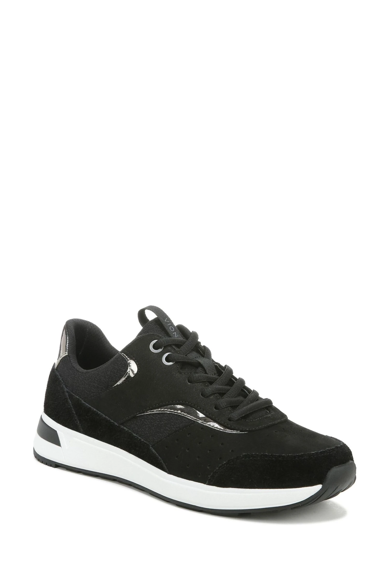 Vionic Nova Black Mesh Nubuck Lace Up Trainers 5 Vionic Nova Black Mesh Nubuck Lace Up Trainers - Image 3