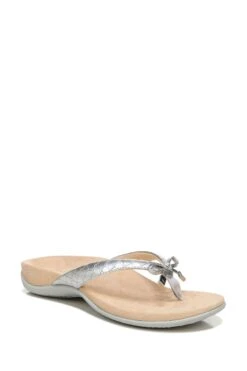 Vionic Silver Bella Thong Sandals -Vionic C26274s3