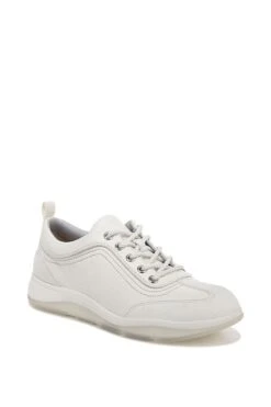 Vionic Nyla White Marshmallow Leather Lace Up Shoes -Vionic C26532s3