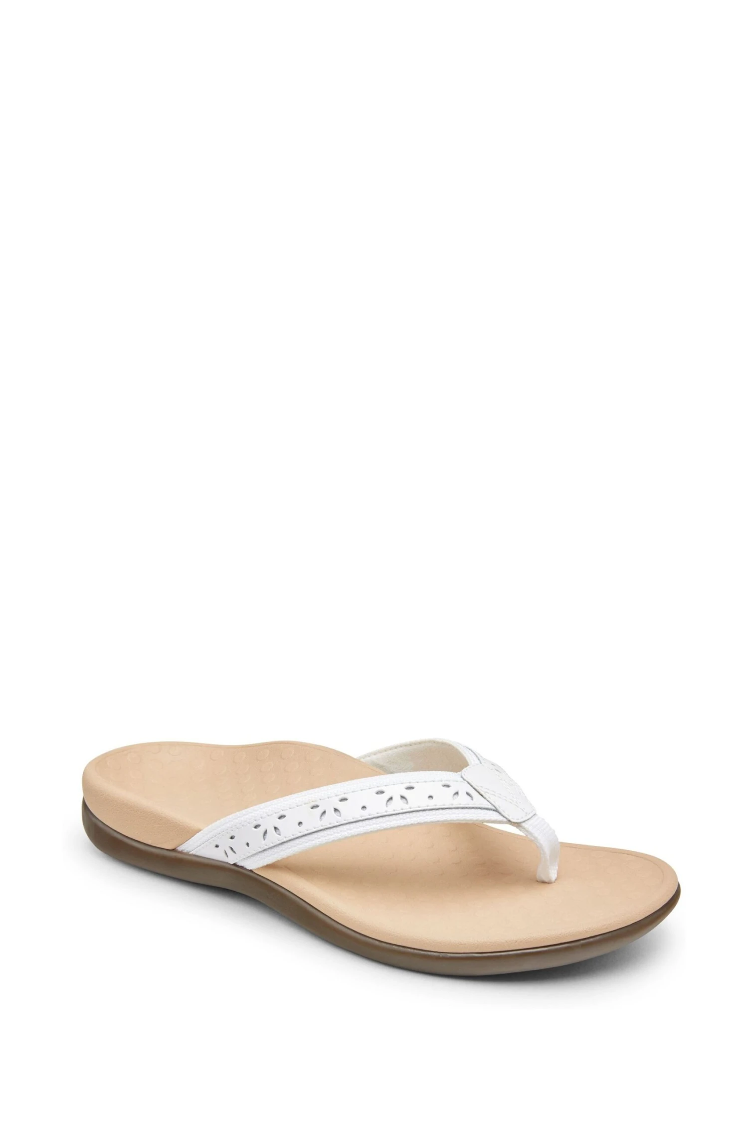 Vionic Casandra Toe Post Thong White Sandals 5 Vionic Casandra Toe Post Thong White Sandals - Image 3