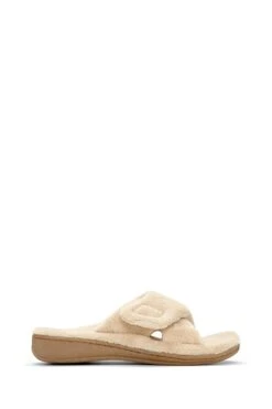 Vionic Tan Brown Relax Slider Slippers