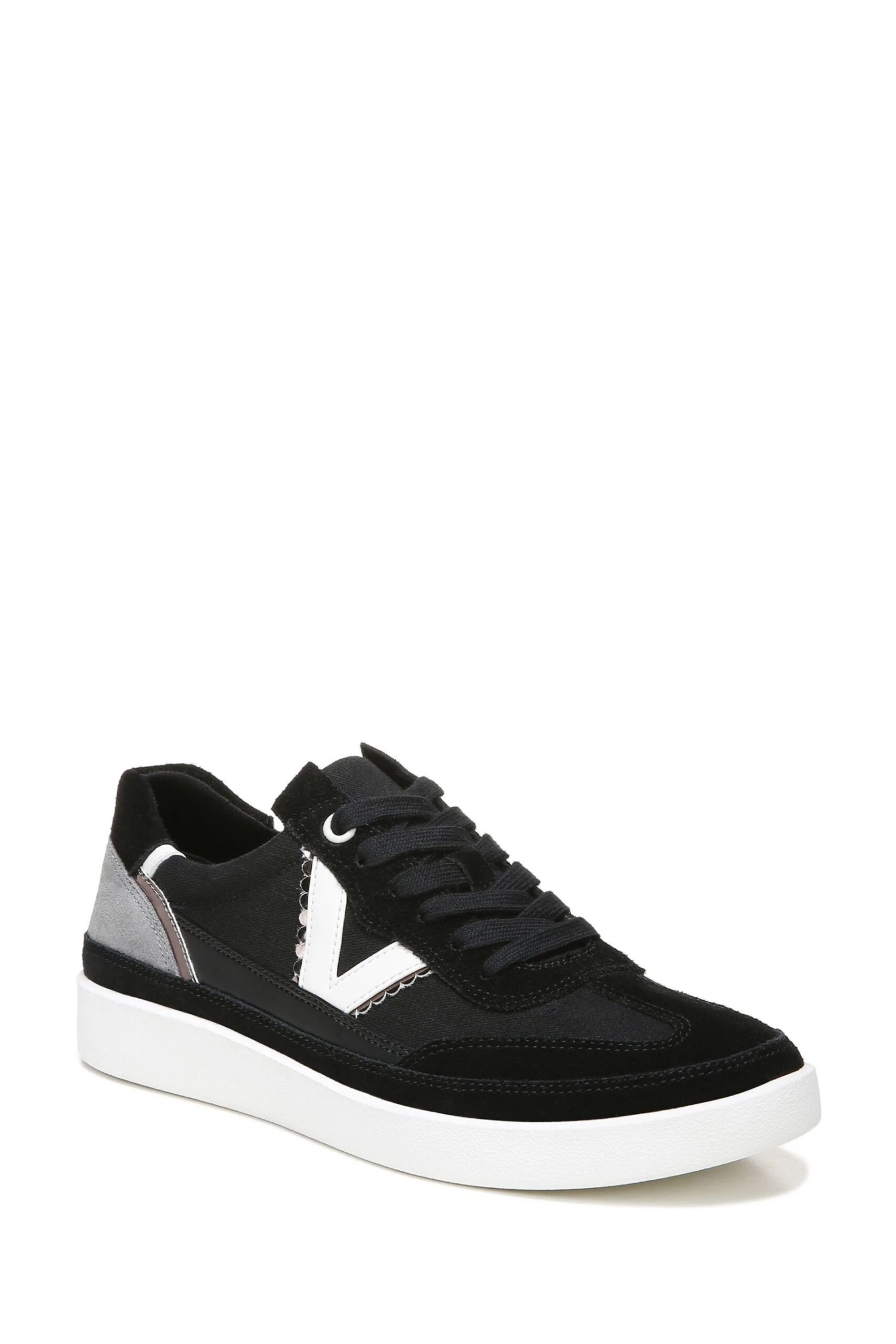 Vionic Mylie Black Canvas Lace Up Trainers 5 Vionic Mylie Black Canvas Lace Up Trainers - Image 3