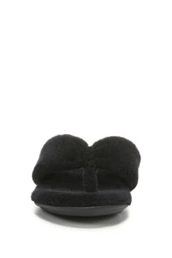 Vionic Lydia Black Terry Slippers -Vionic C75539s4
